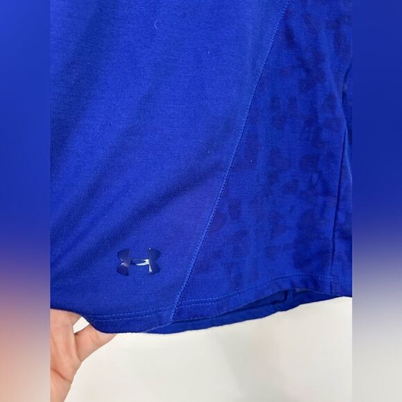 Under Armour Royal Blue Sleeveless Hoodie Women’s - Picture 2 of 5